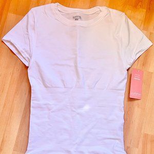 NWT S Yummie T-Shirt Bodysuit in White